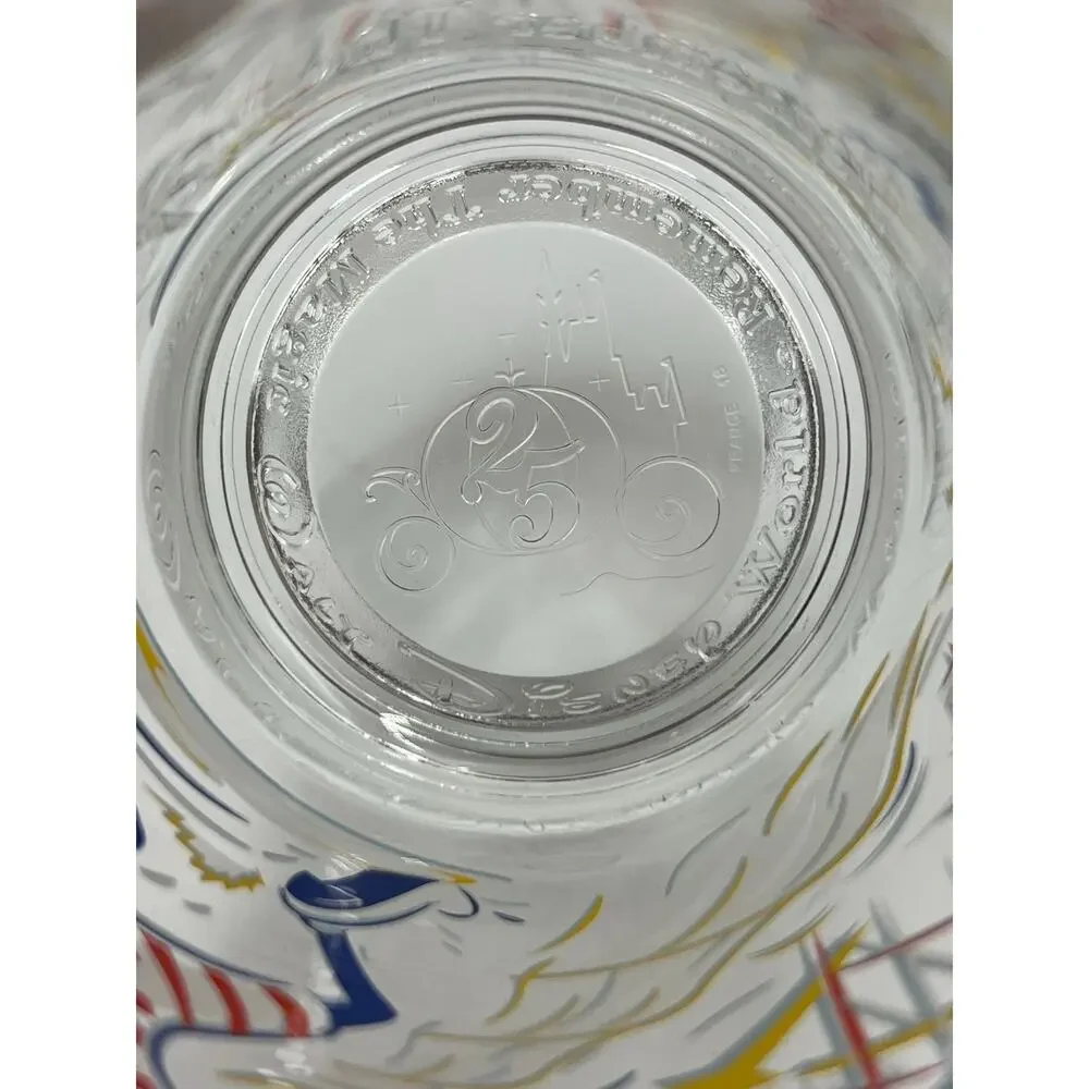 Vintage 1996 Disney WDW 25th Anniversary Mickey Goofy McDonald's Glasses Lot 4